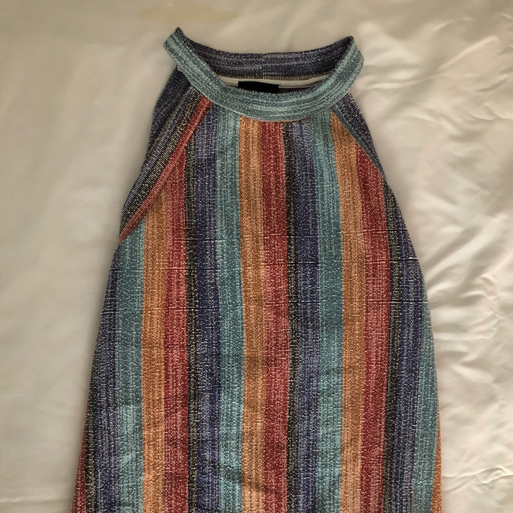 Colorful striped tank top
